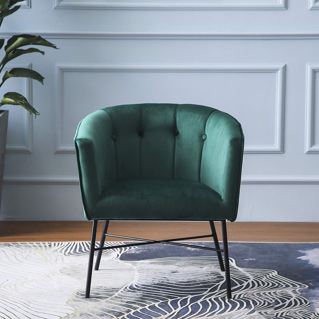 Emerald green tub online chair