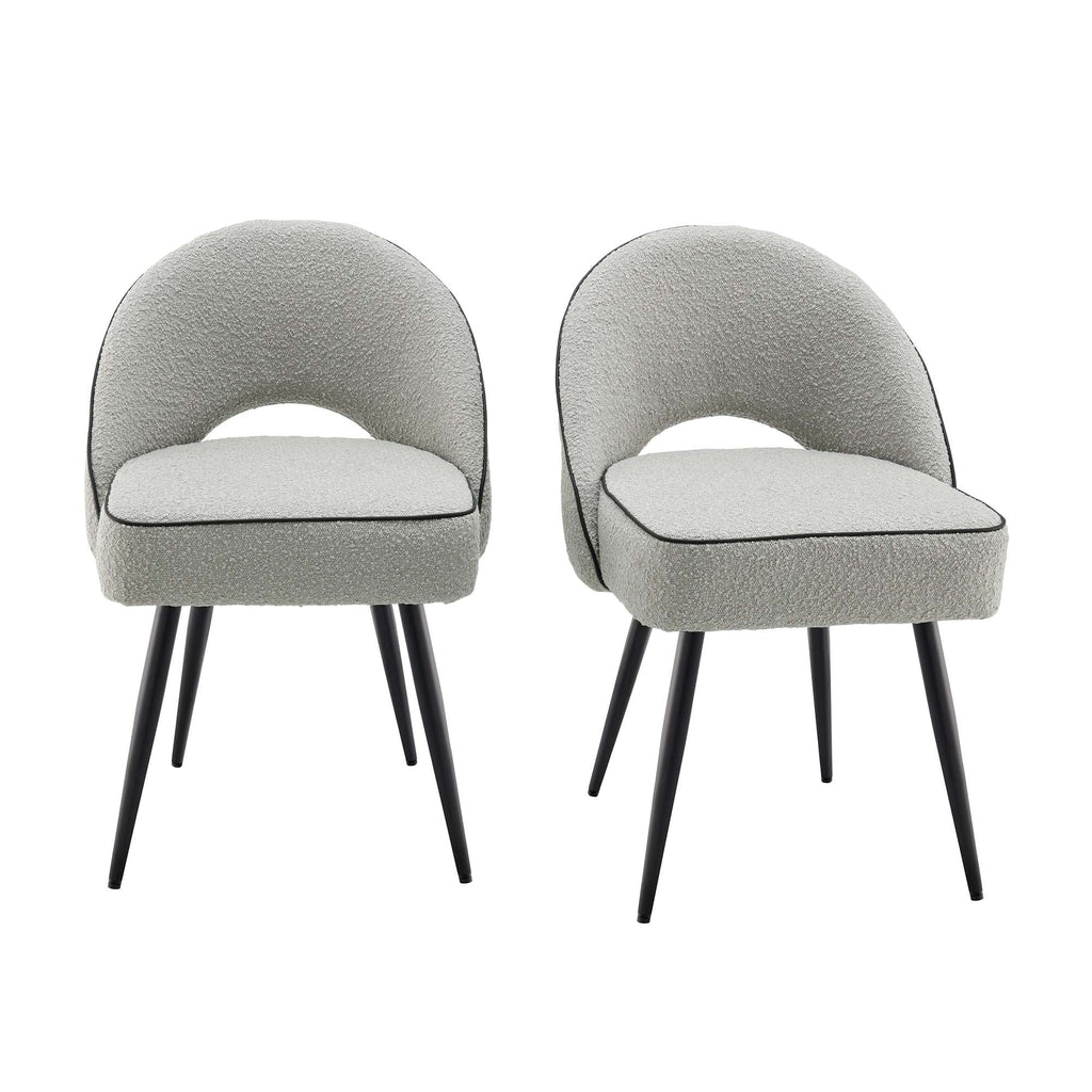 Cream chair black online legs