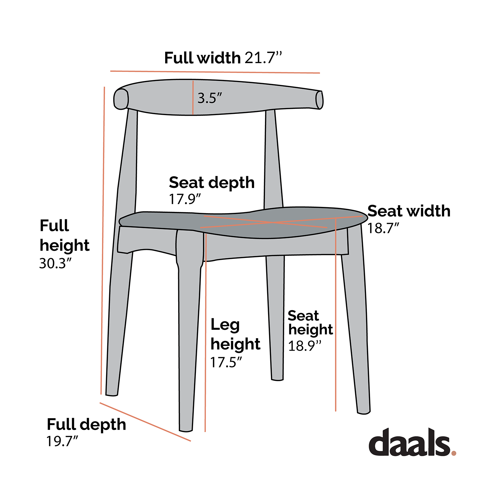 Arley Set of 2 Beech Wood Dining Chairs, Walnut and Black