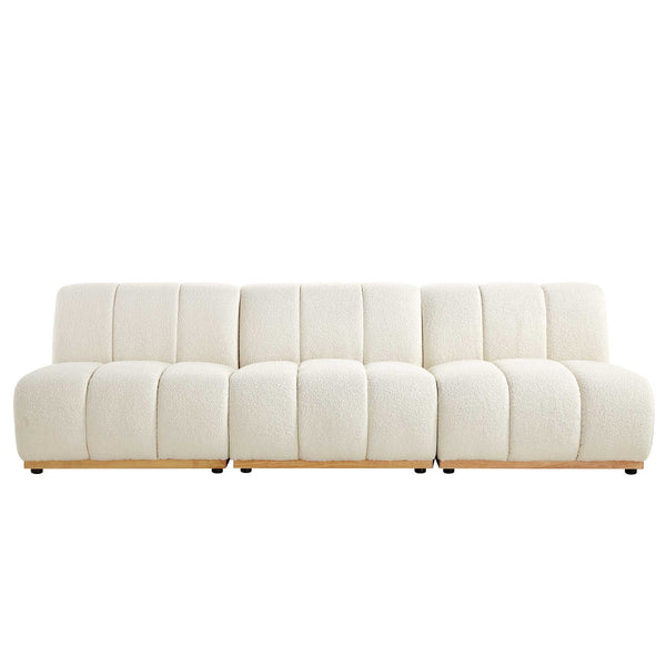 Granvia Ecru Boucle Modular Sofa, 3-Seater Sofa