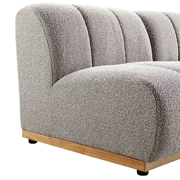 Granvia Taupe Boucle Modular Sofa, 5-Seater Grand L-Shaped Sofa