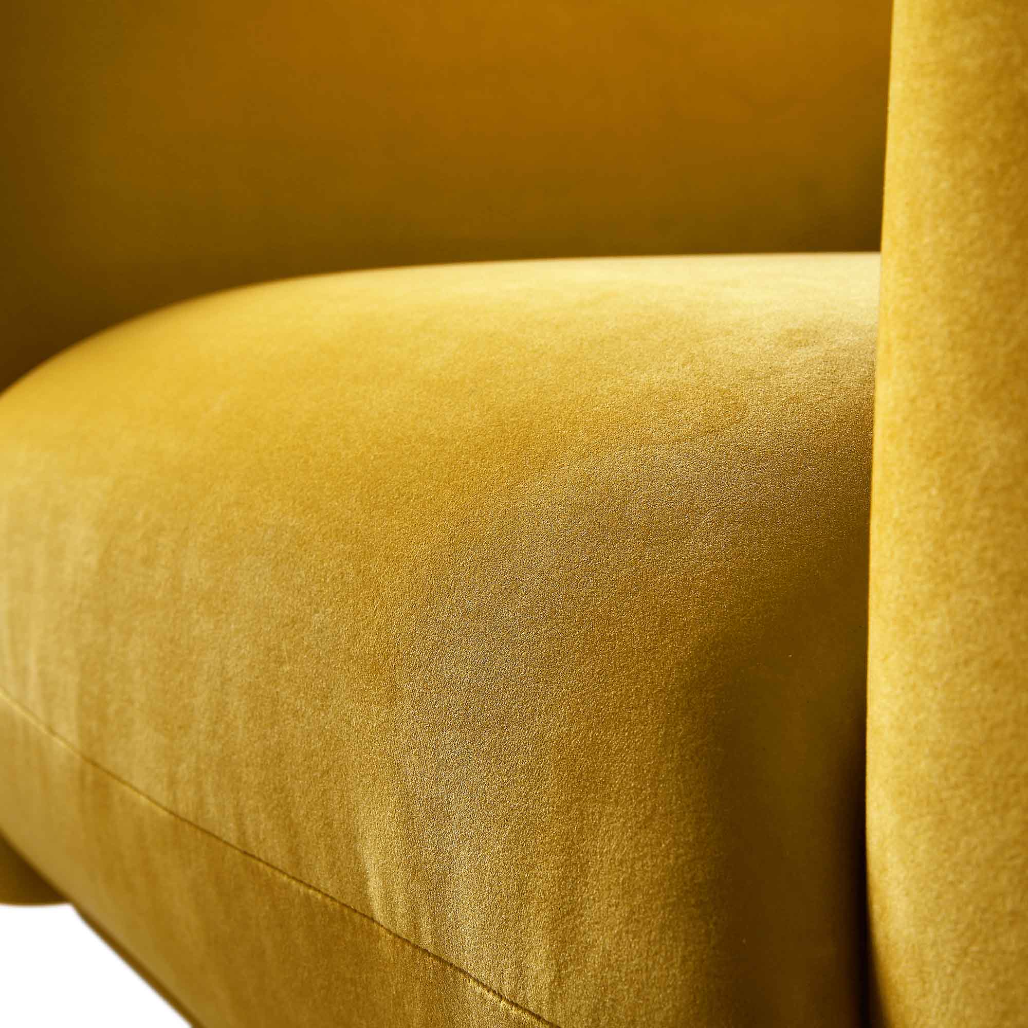 Gianni Armchair, Goldenrod Velvet