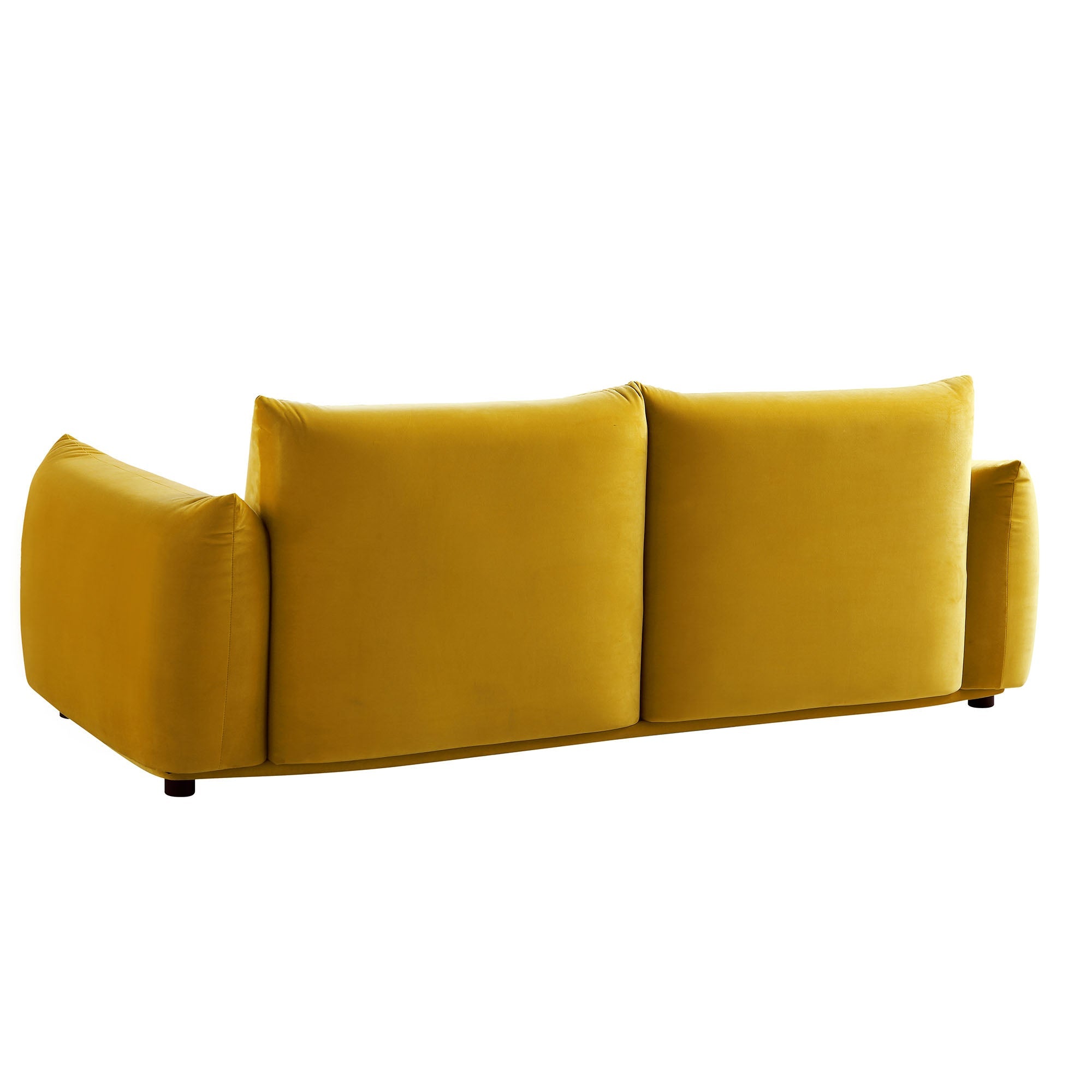 Gianni Three Seater Sofa, Goldenrod Velvet