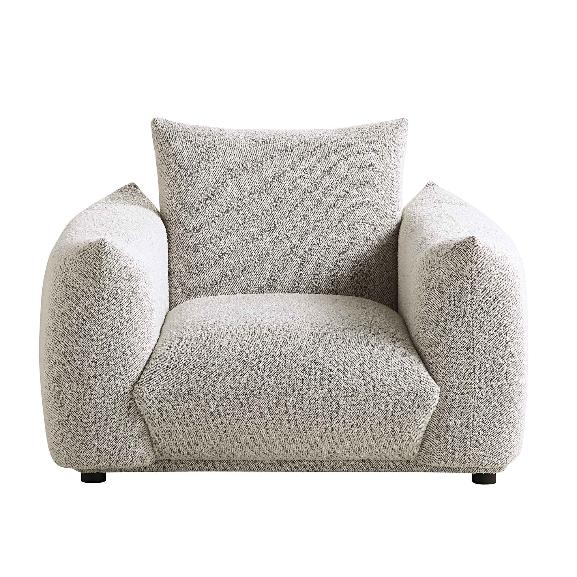 Gianni Armchair, Mist Grey Boucle