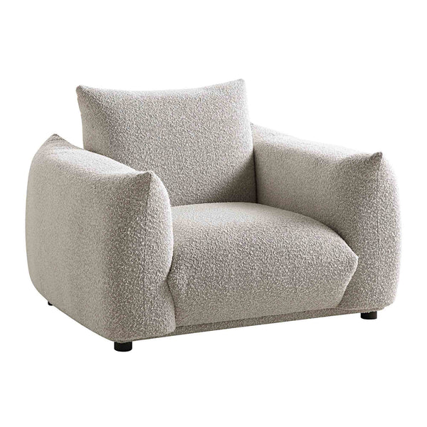 Gianni Armchair, Mist Grey Boucle