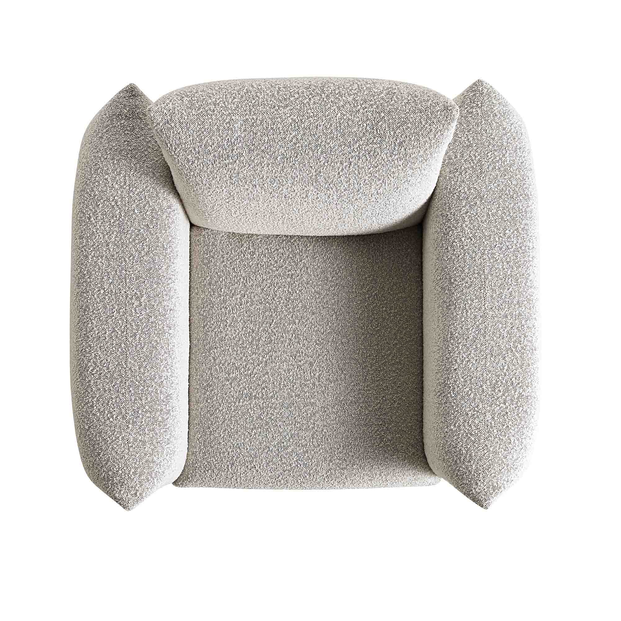 Gianni Armchair, Mist Grey Boucle