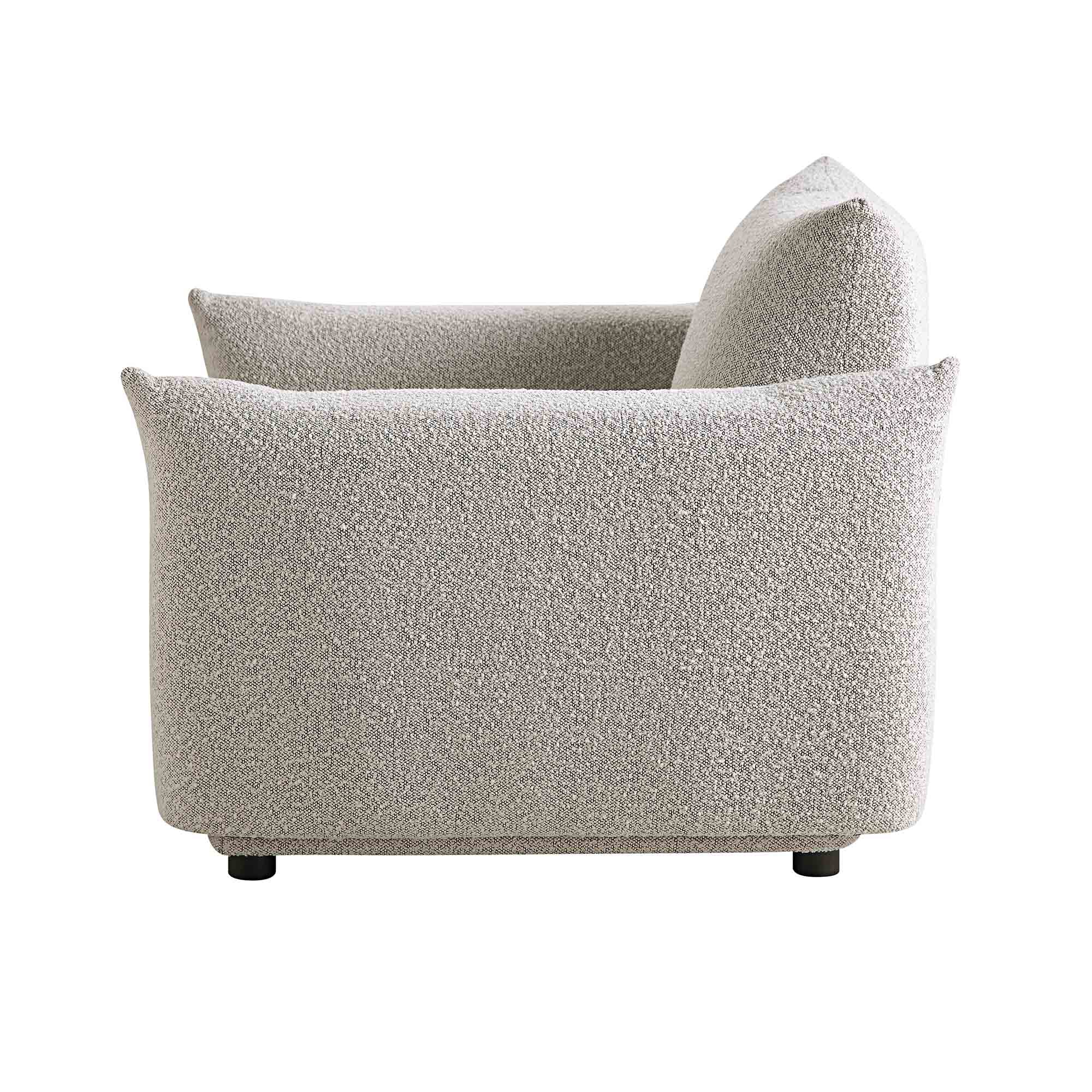 Gianni Armchair, Mist Grey Boucle