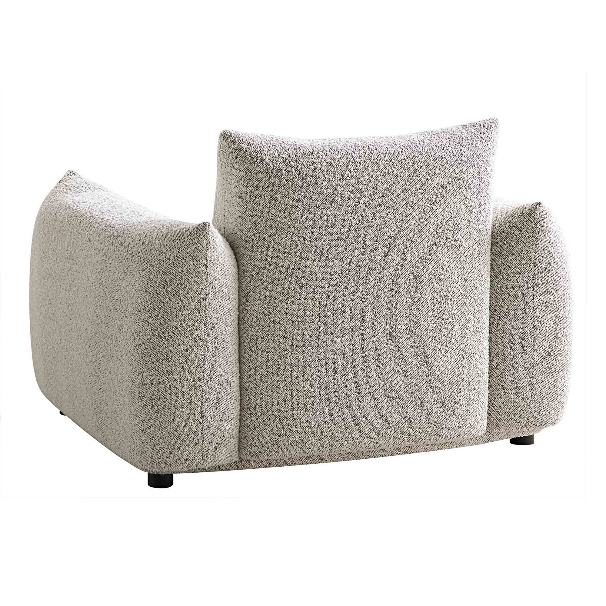 Gianni Armchair, Mist Grey Boucle