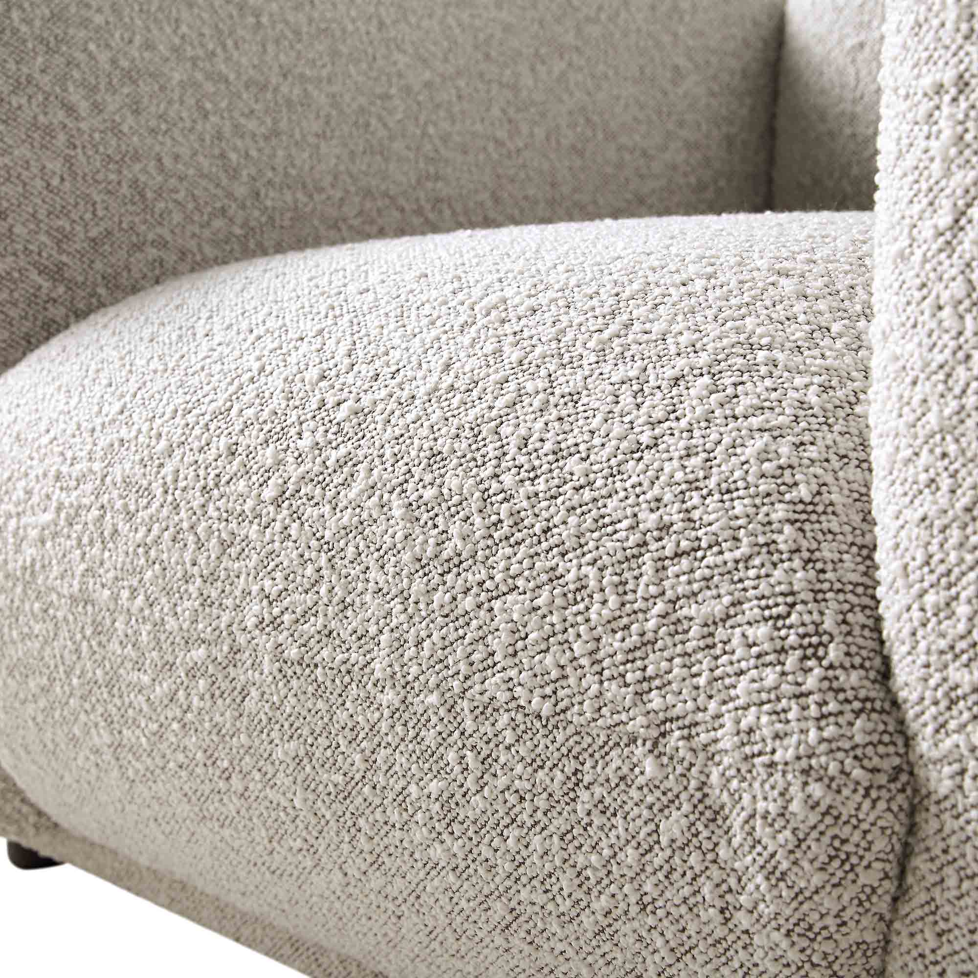 Gianni Armchair, Mist Grey Boucle