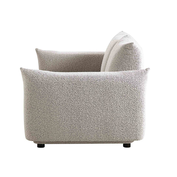 Gianni Two Seater Sofa, Mist Grey Boucle