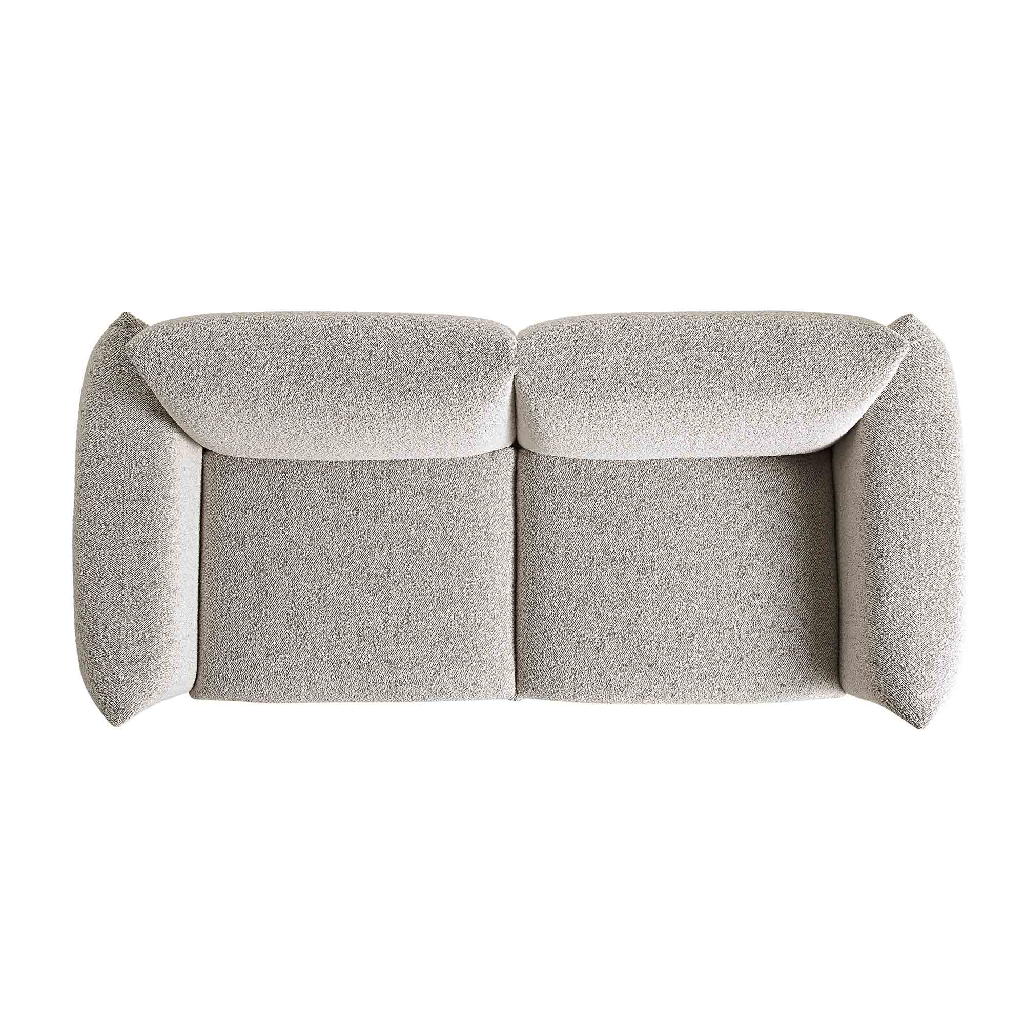 Gianni Three Seater Sofa, Mist Grey Boucle