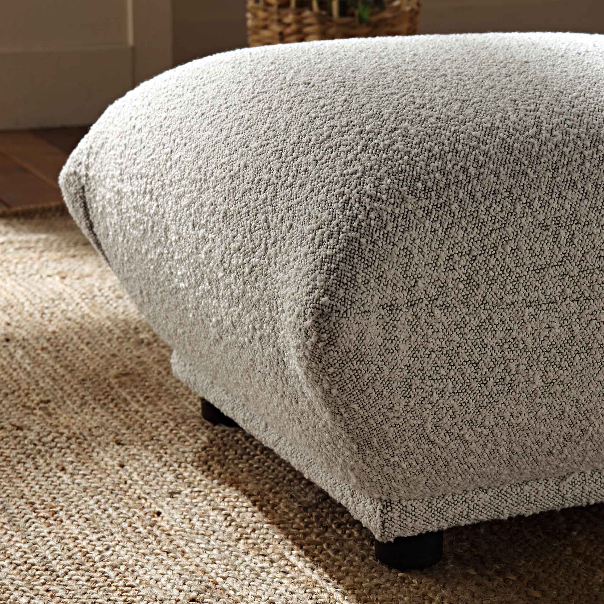 Gianni Pouffe, Mist Grey Boucle