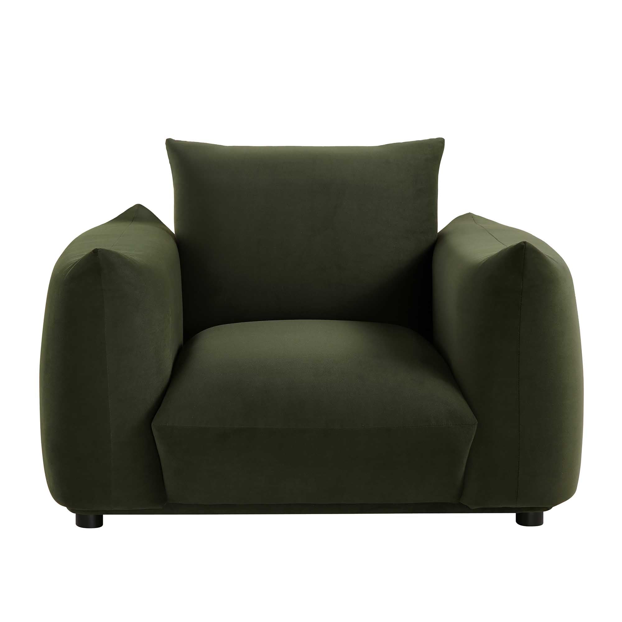 Gianni Armchair, Moss Green Velvet