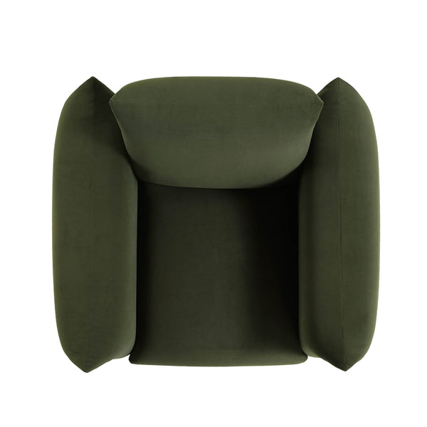 Gianni Armchair, Moss Green Velvet