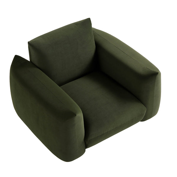 Gianni Armchair, Moss Green Velvet