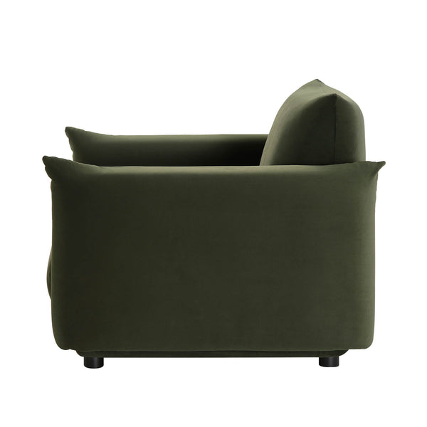 Gianni Armchair, Moss Green Velvet