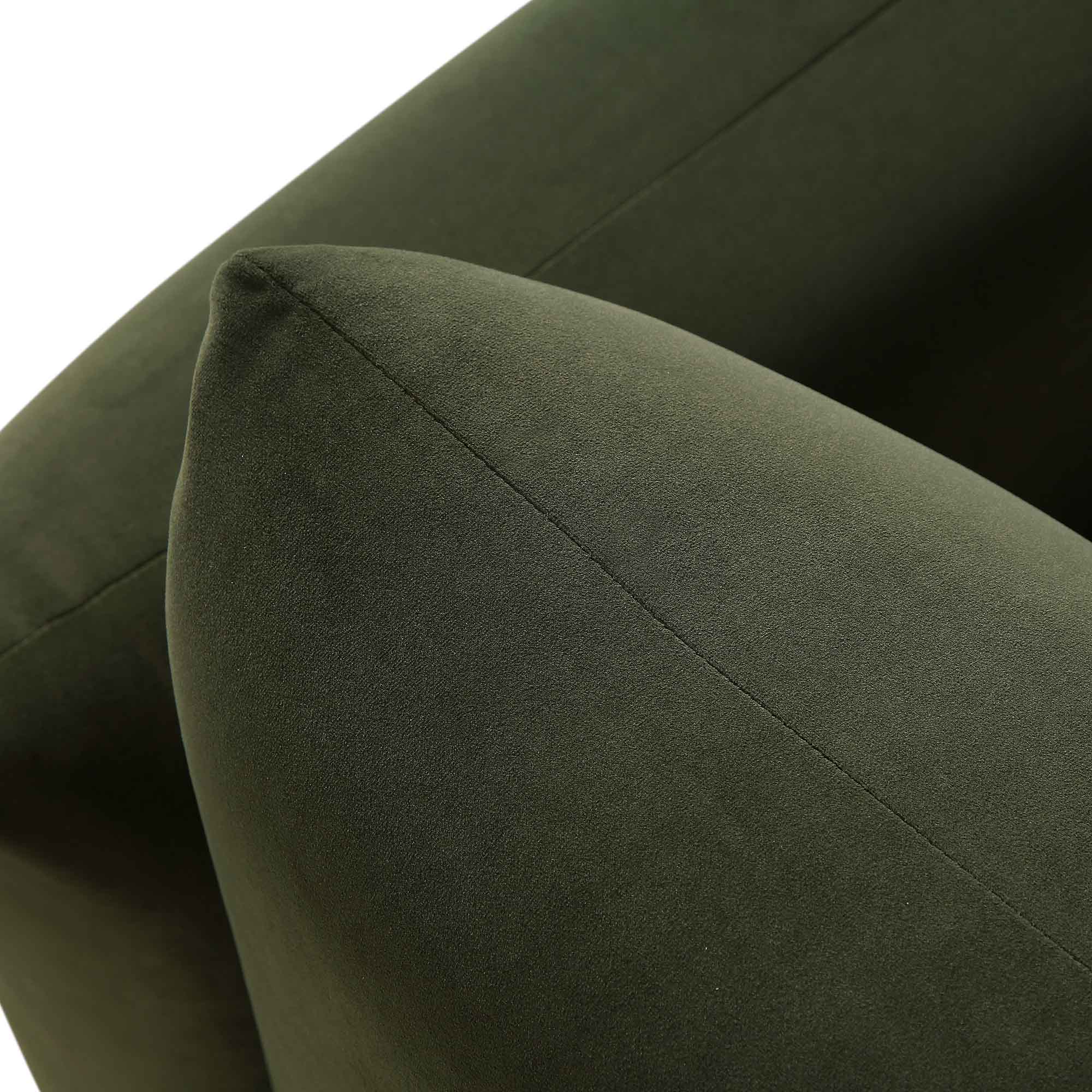 Gianni Armchair, Moss Green Velvet