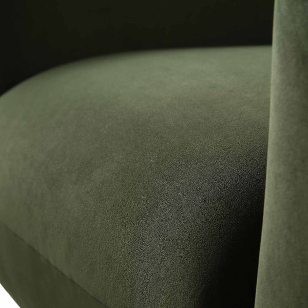 Gianni Armchair, Moss Green Velvet