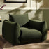 Gianni Armchair, Moss Green Velvet