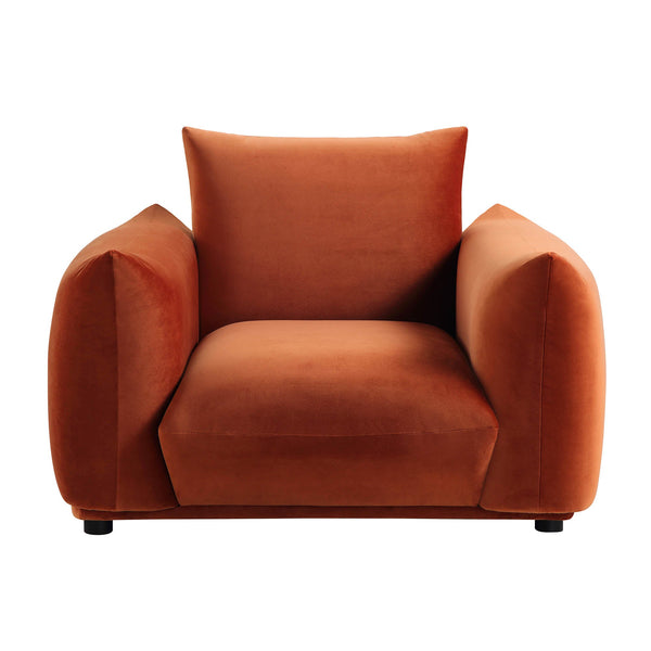 Gianni Armchair, Rust Velvet