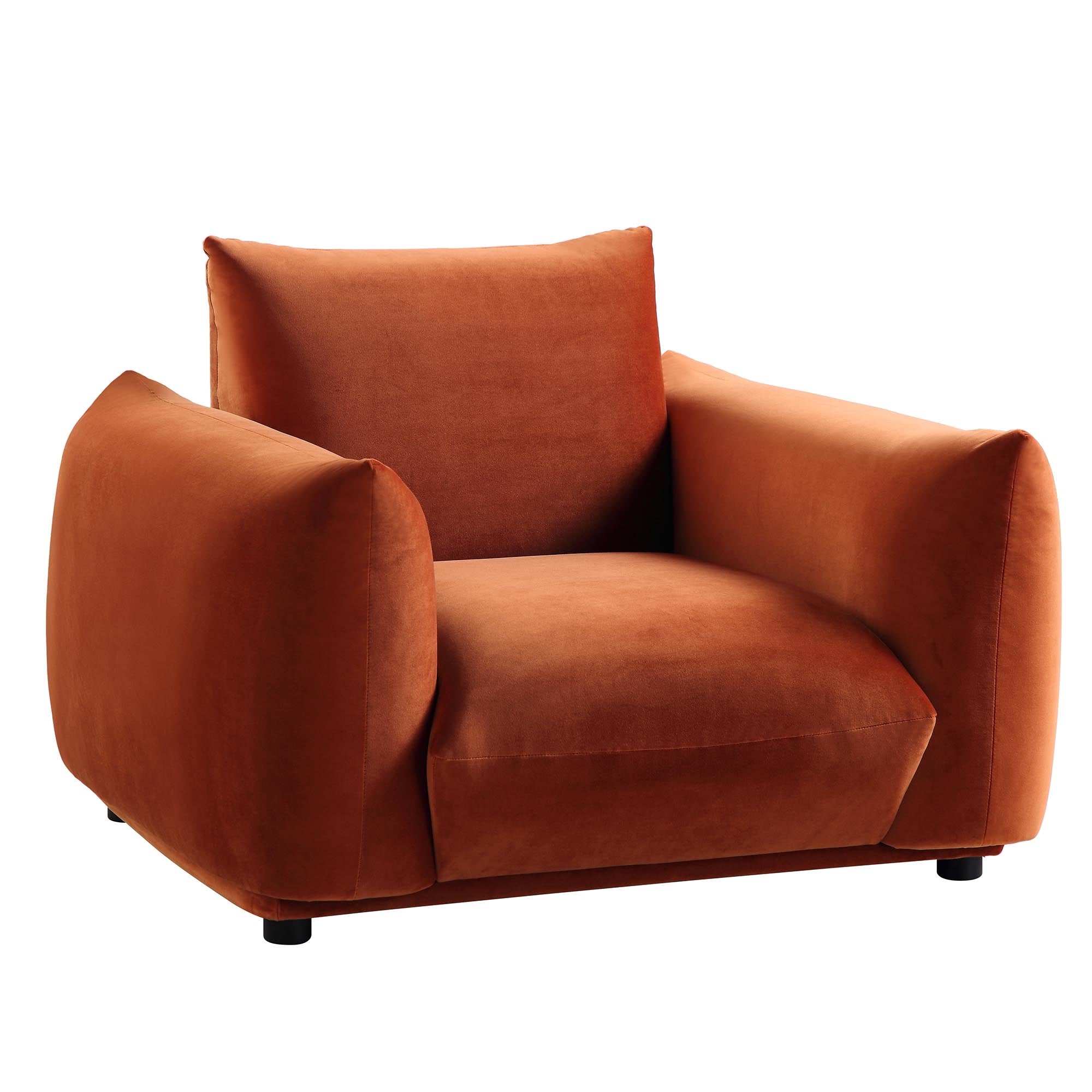 Gianni Armchair, Rust Velvet