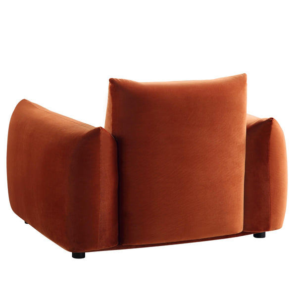 Gianni Armchair, Rust Velvet