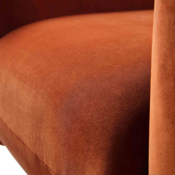 Gianni Armchair, Rust Velvet