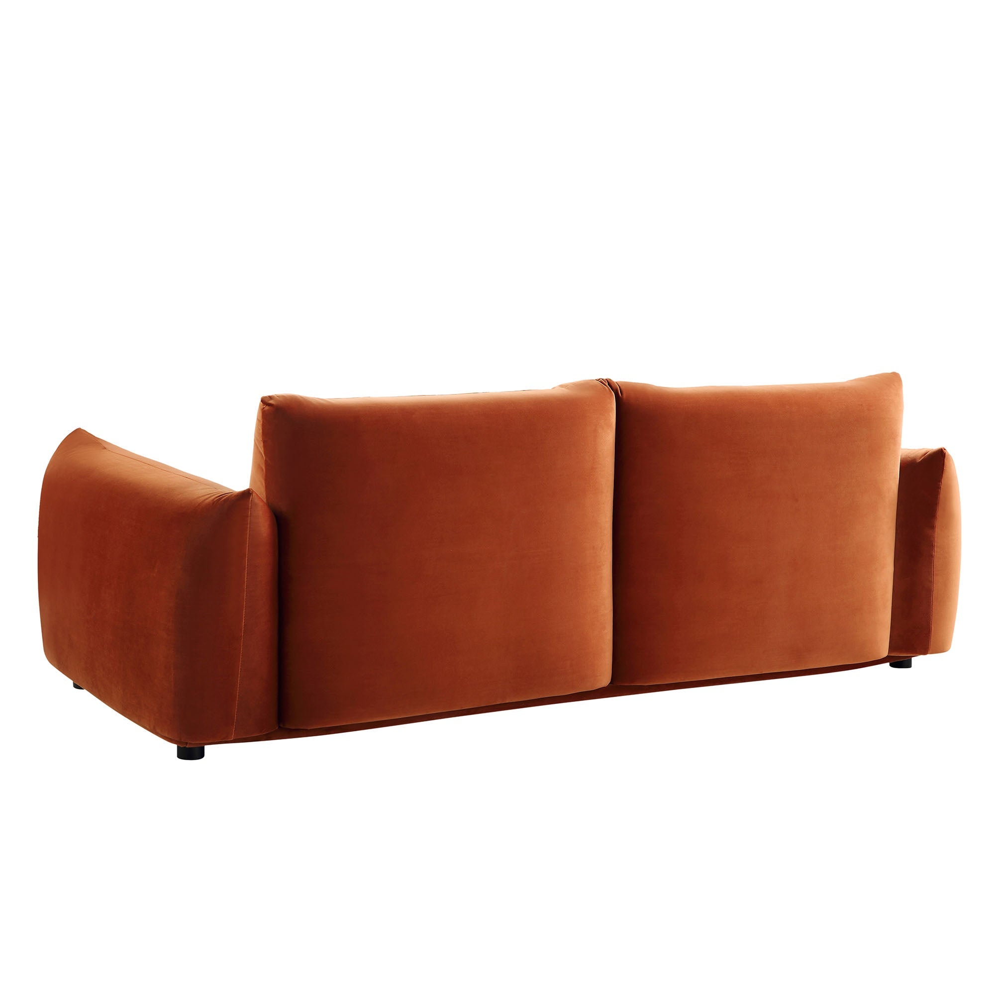 Gianni Three Seater Sofa, Rust Velvet