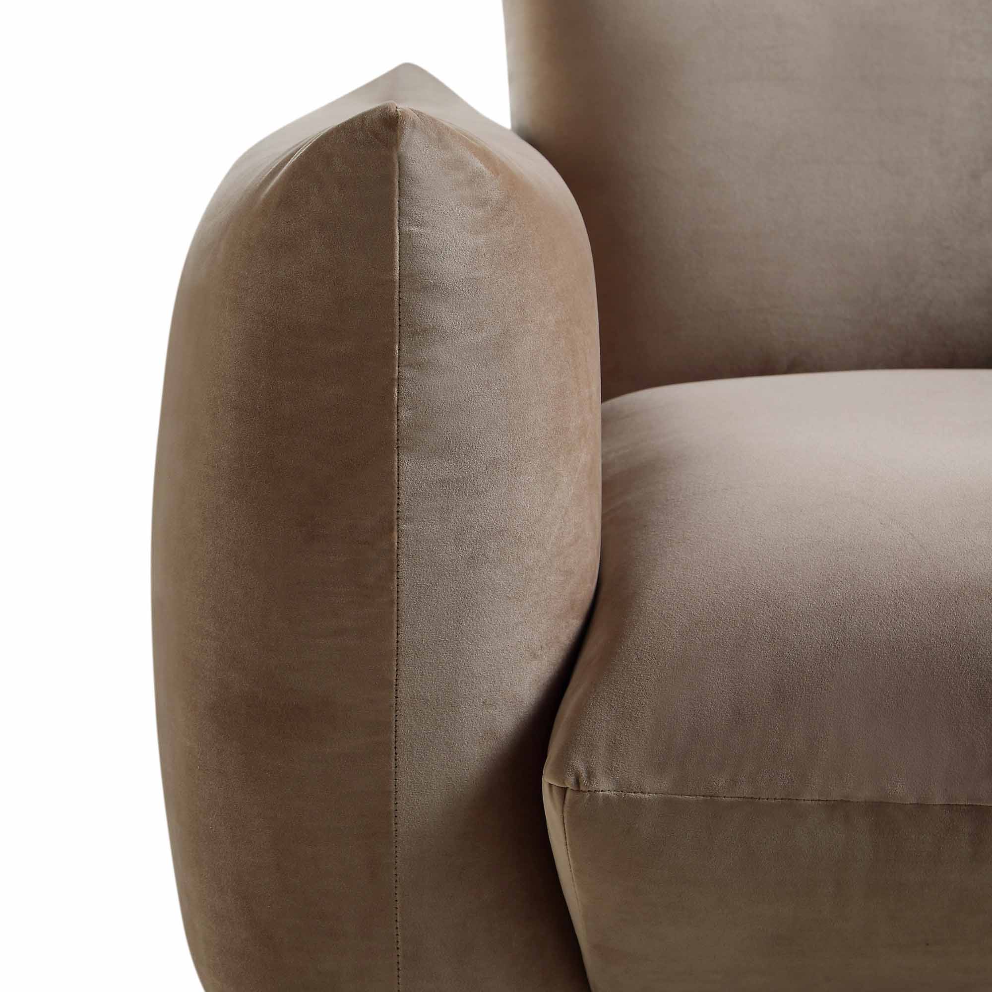 Gianni Armchair, Mink Velvet