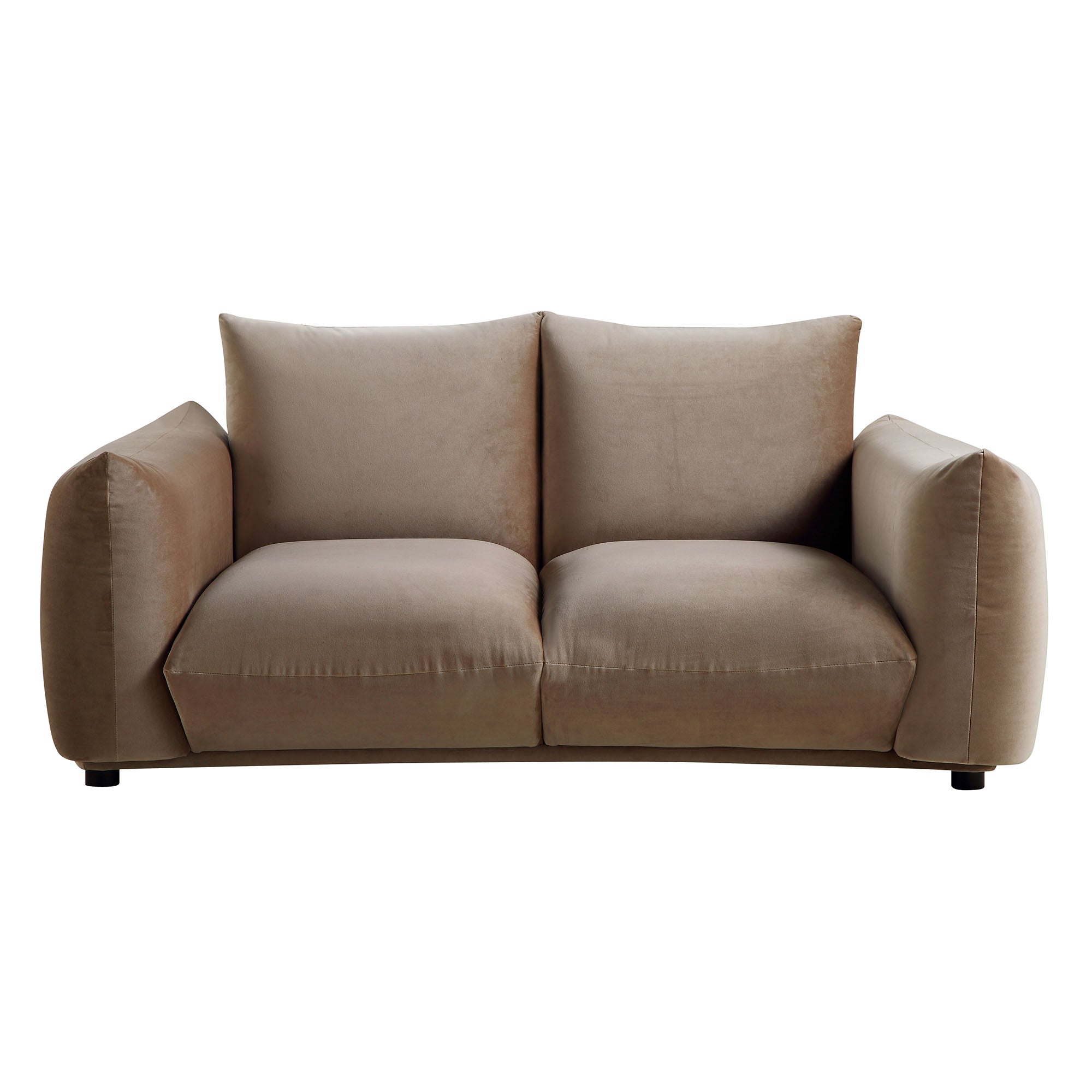 Gianni Two Seater Sofa, Mink Velvet