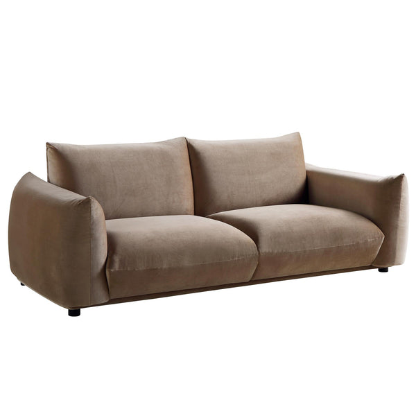 Gianni Three Seater Sofa, Mink Velvet