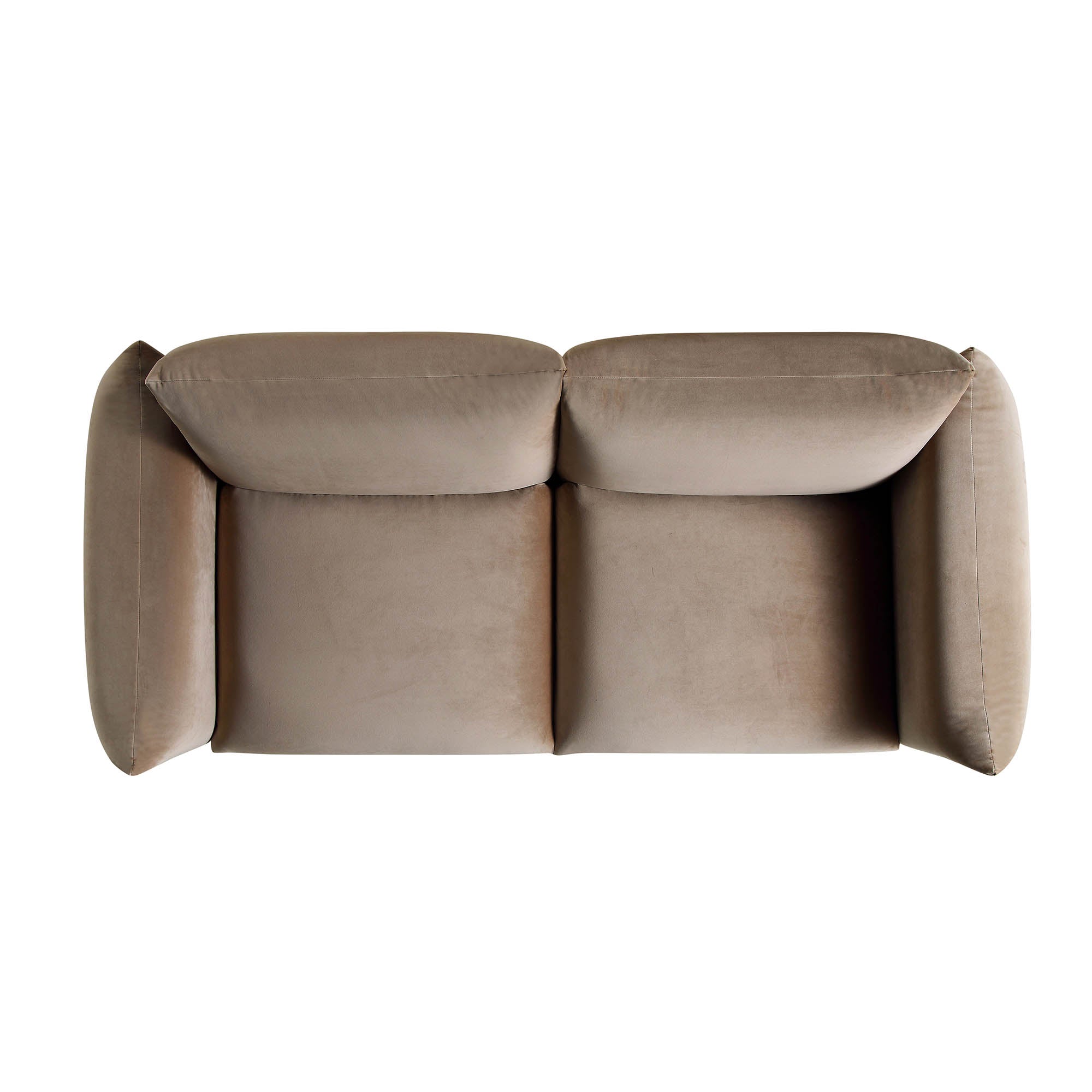 Gianni Three Seater Sofa, Mink Velvet