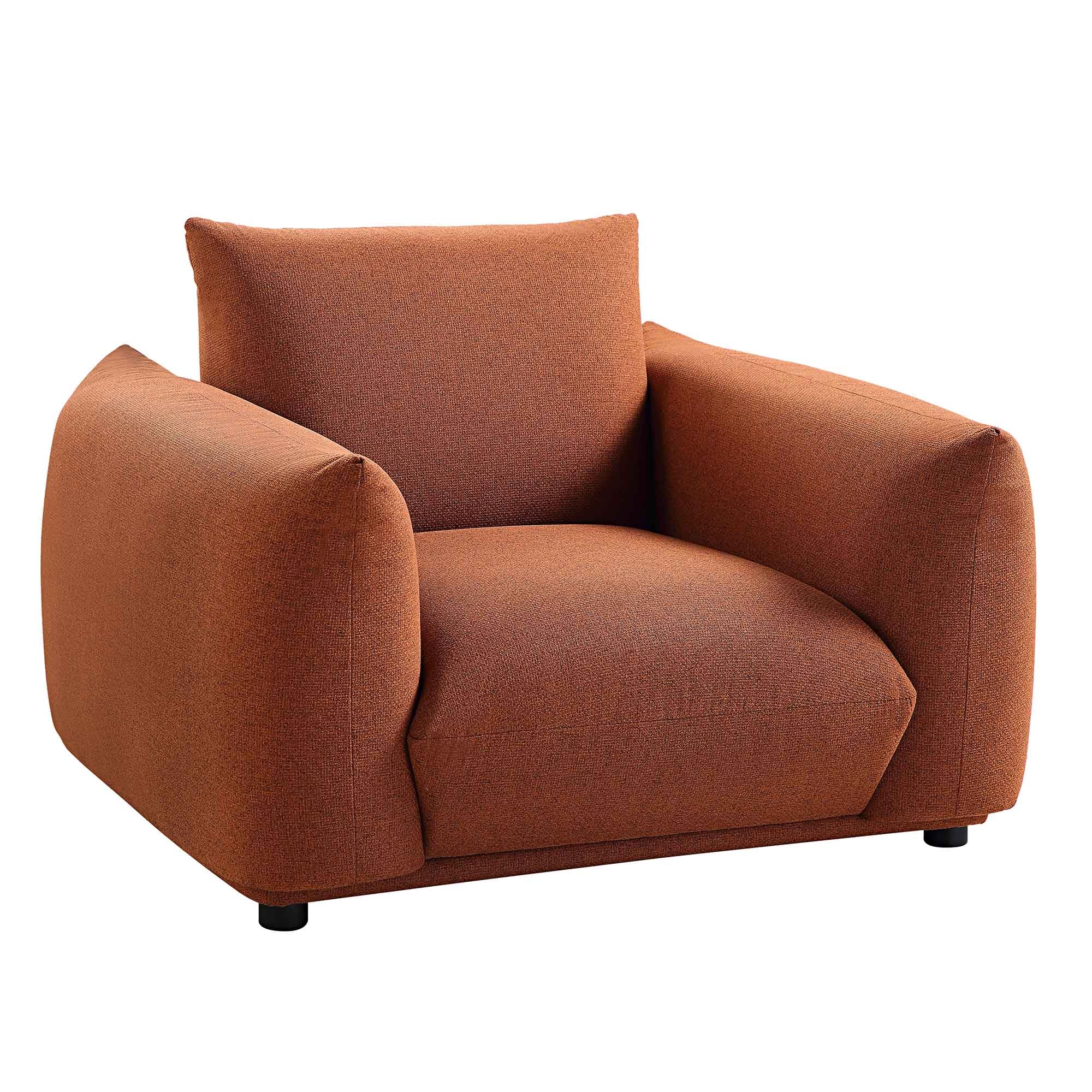 Gianni Armchair, Terracotta Fabric