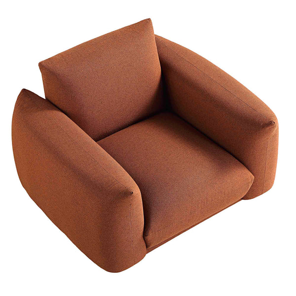 Gianni Armchair, Terracotta Fabric