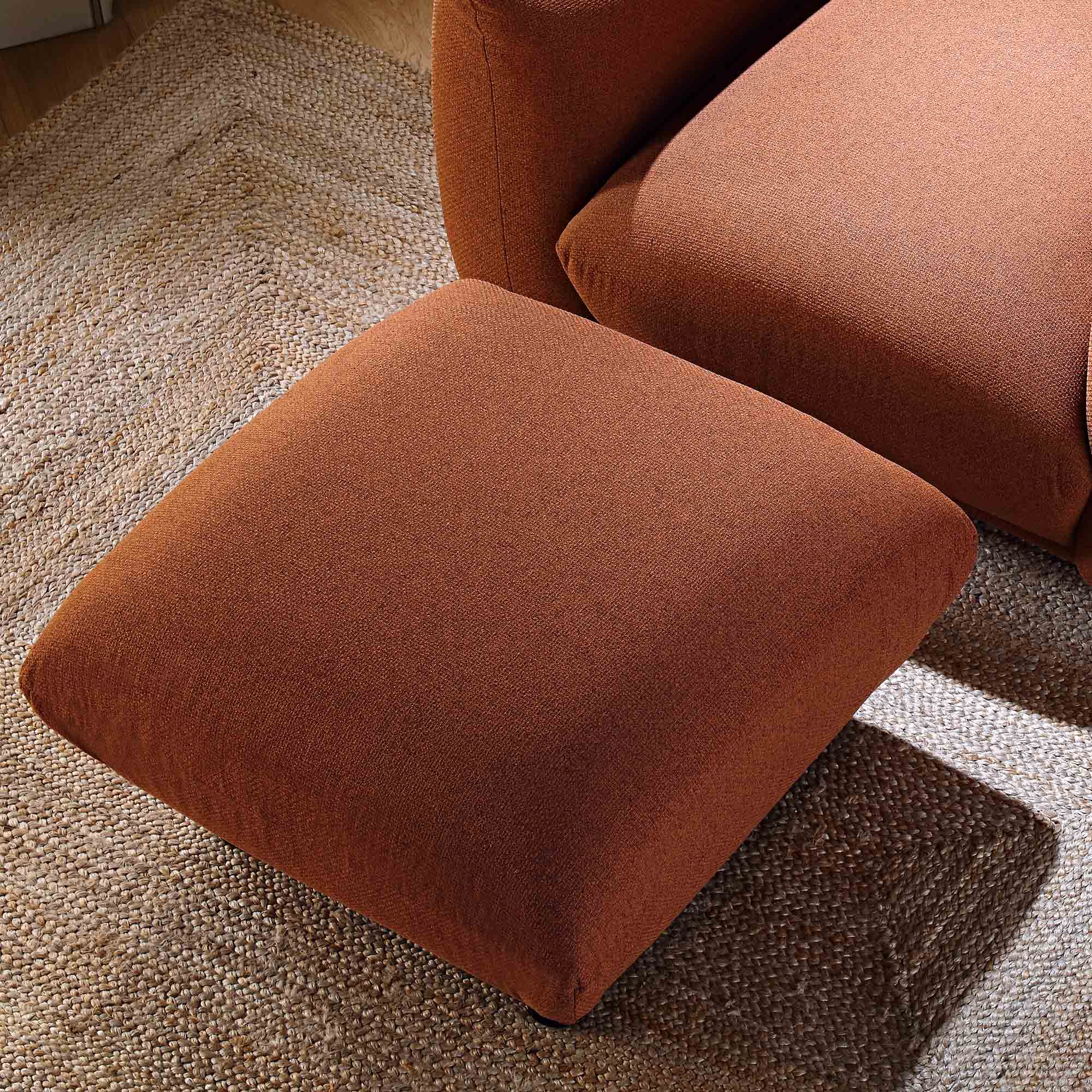 Gianni Pouffe, Terracotta Fabric