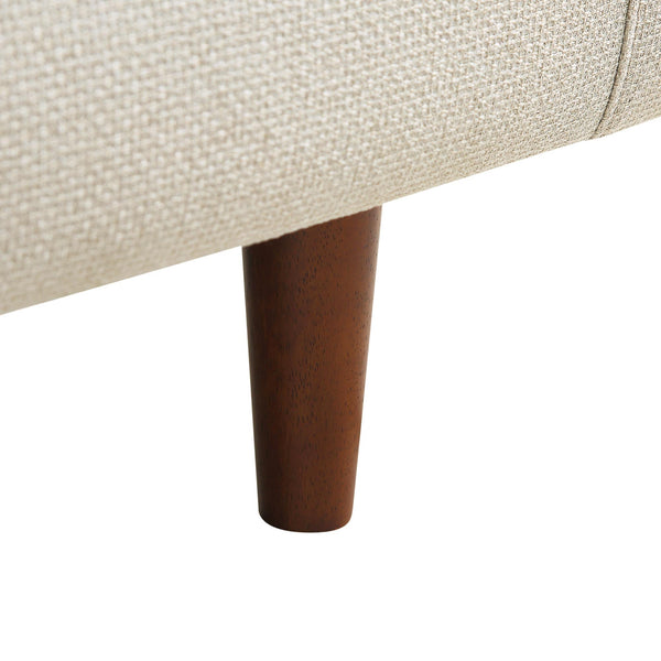 Henrietta Armchair, Beige Woven Fabric