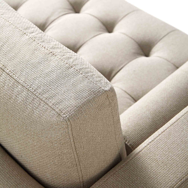 Henrietta 2-Seater Sofa, Beige Woven Fabric