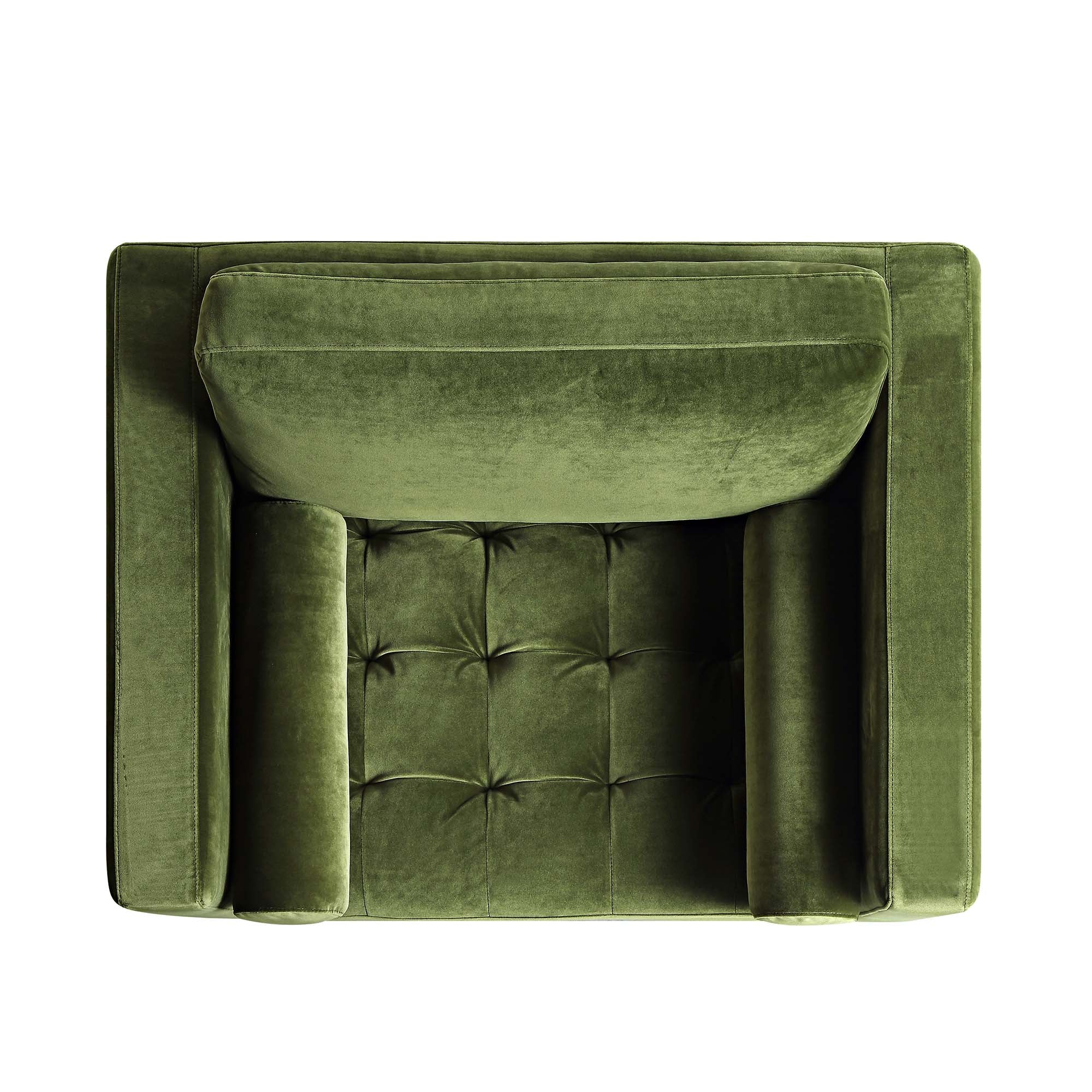 Henrietta Armchair, Moss Green Velvet