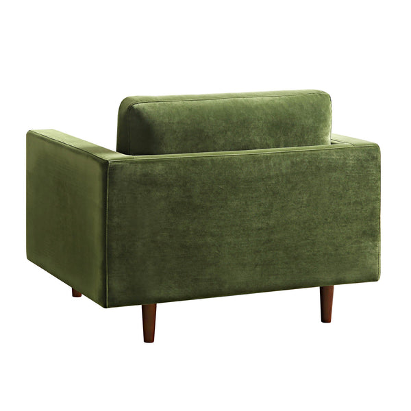 Henrietta Armchair, Moss Green Velvet