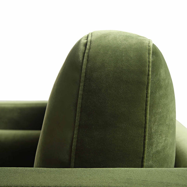 Henrietta Armchair, Moss Green Velvet