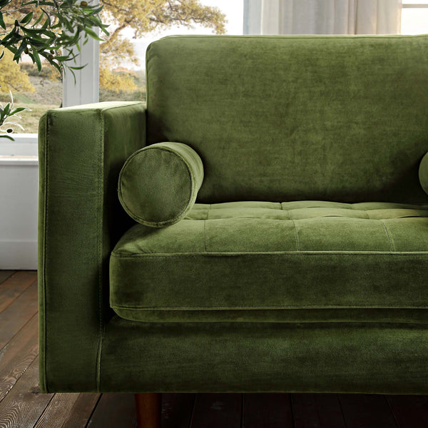 Henrietta Armchair, Moss Green Velvet