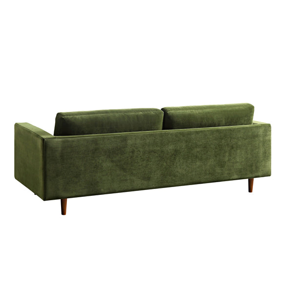 Henrietta Large 3-Seater Sofa, Moss Green Velvet