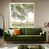 Henrietta Large 3-Seater Sofa, Moss Green Velvet