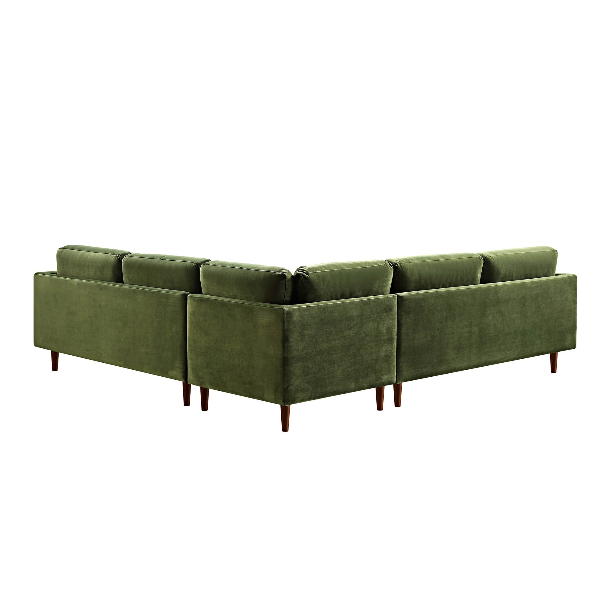 Henrietta 5+Seater Corner Sofa, Moss Green Velvet