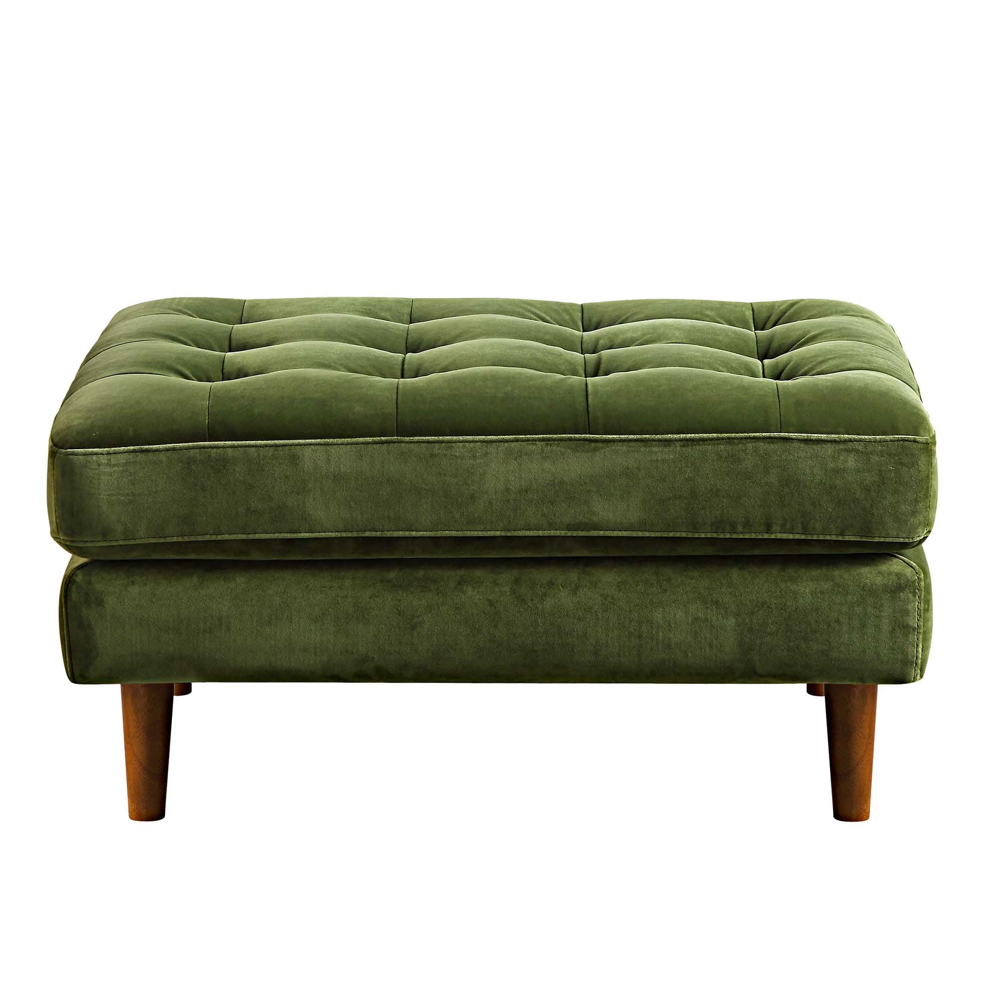 Henrietta Ottoman, Moss Green Velvet