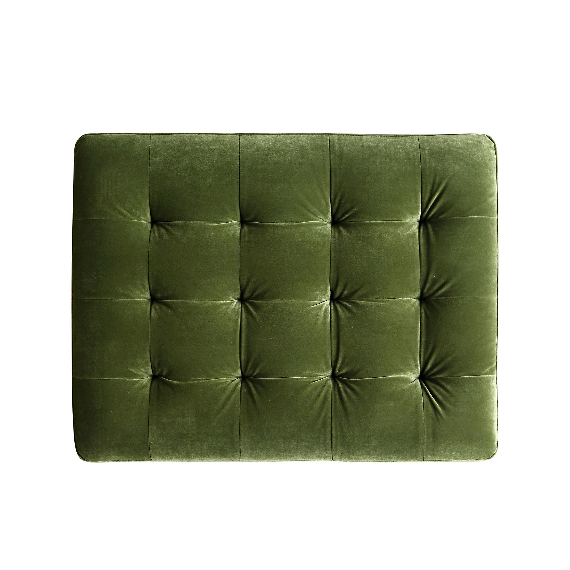 Henrietta Ottoman, Moss Green Velvet