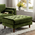 Henrietta Ottoman, Moss Green Velvet