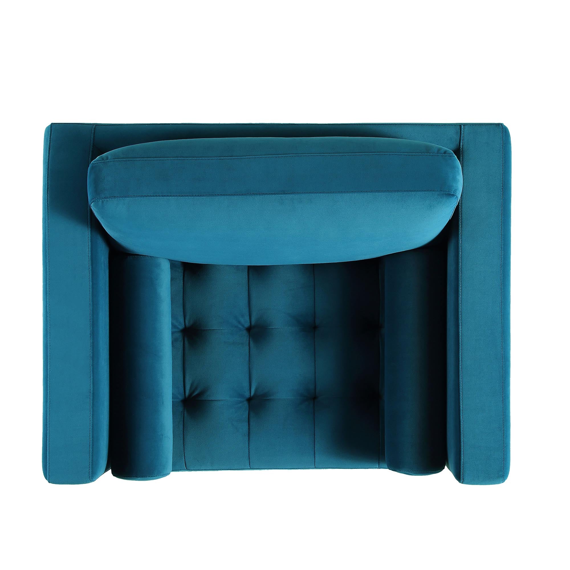 Henrietta Armchair, Teal Velvet