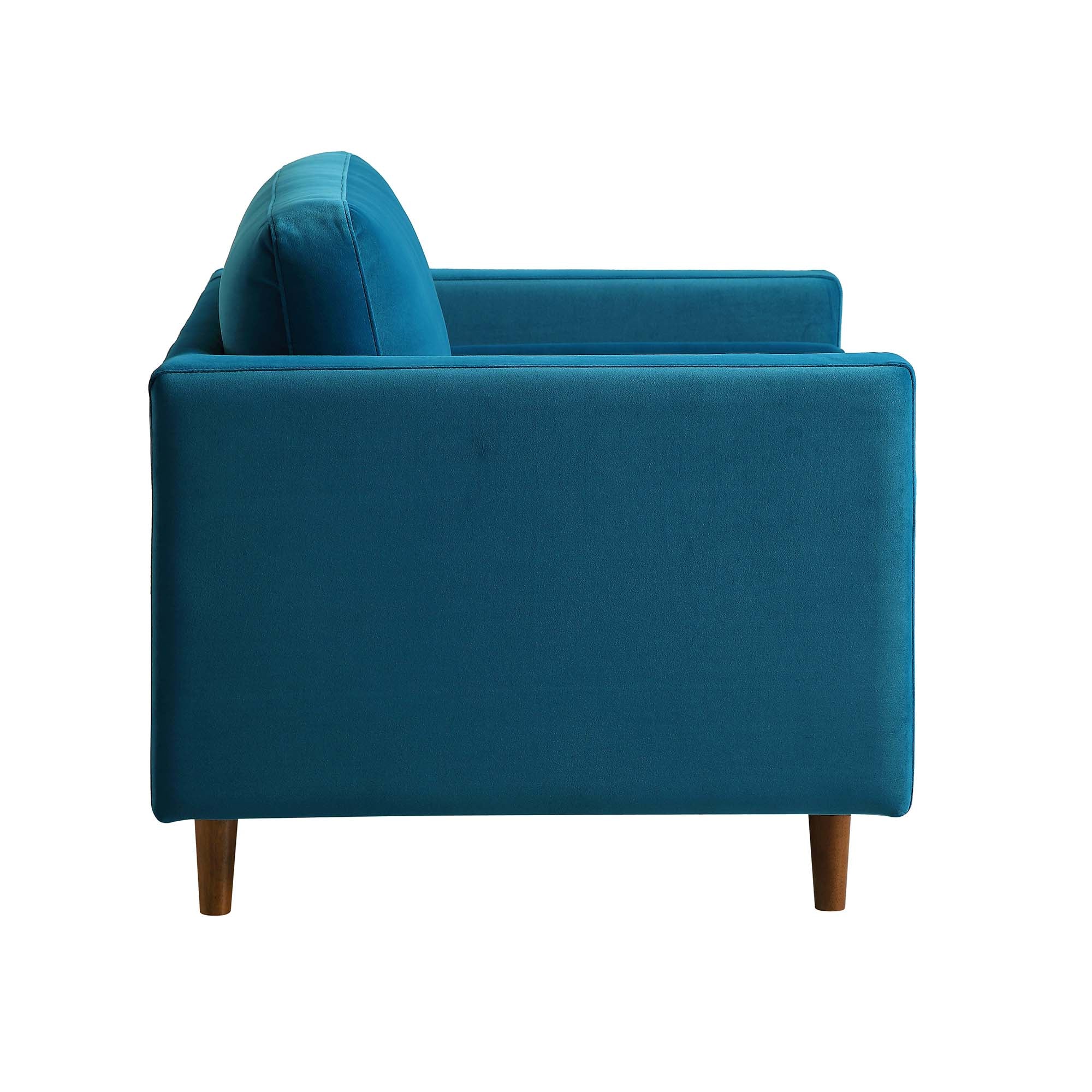 Henrietta Armchair, Teal Velvet