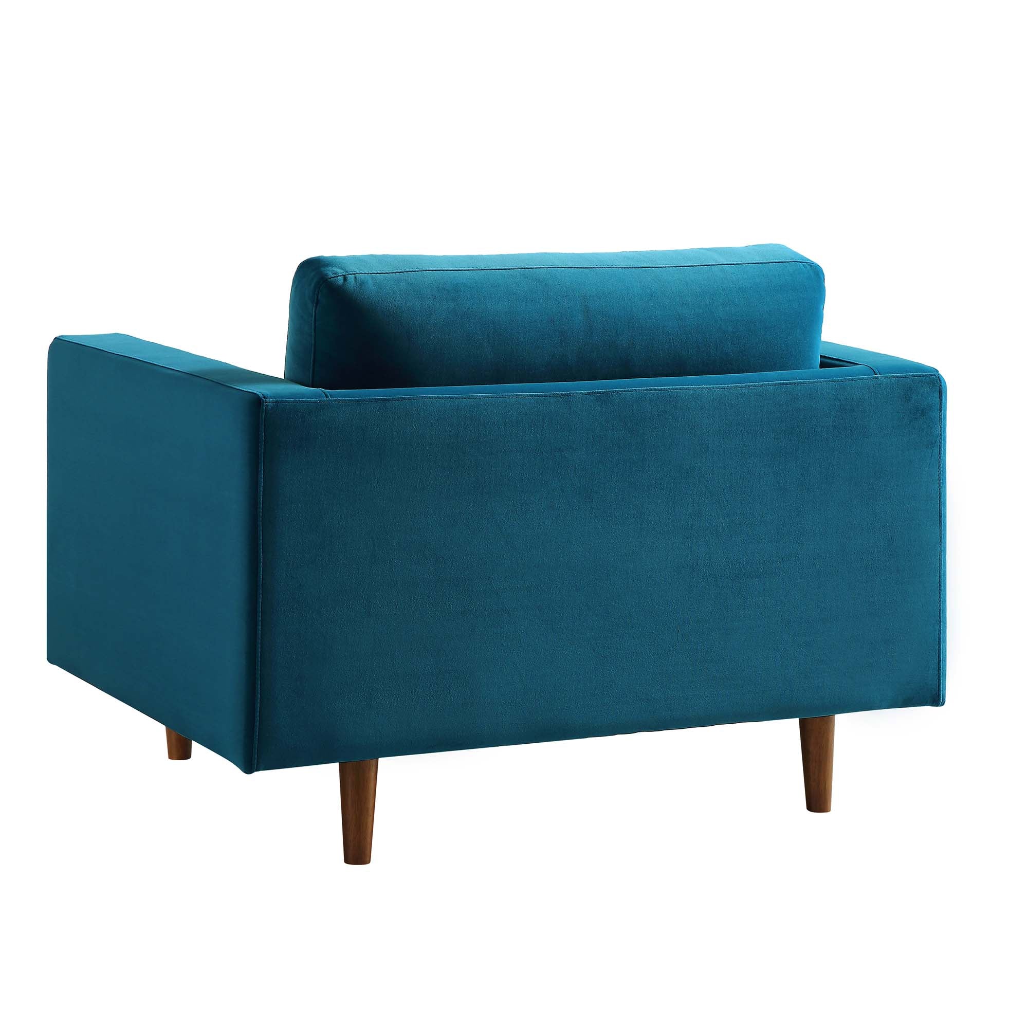 Henrietta Armchair, Teal Velvet